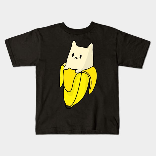 Kawaii Banana Man Kids T-Shirt by happinessinatee